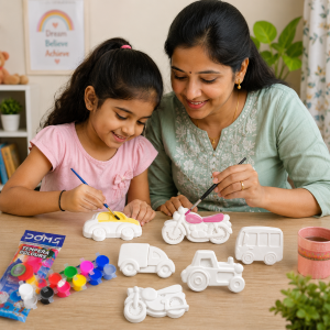 TWINTAZ’s DIY Vehicle theme toys & 12 Colours of Painting Kit for Kids & Adult