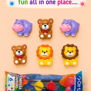TWINTAZ’s DIY Baby animals’ theme toys &12 colours of  Painting Kit for Kids & Adult