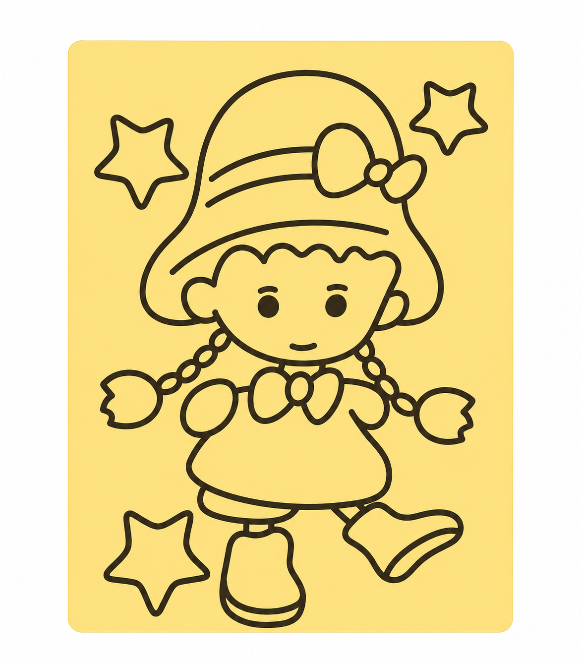 TWINTAZ Sand Painting Kit for Kids and adults | 1 Pre-Printed Sand Art Board – Pretty Doll Girl Theme | 9 Vibrant Coloured Sand Packets | Easy Peel & Stick Creative Art Activity | Fine Motor Skills & Creativity Toy for Kids 3+ - Image 8
